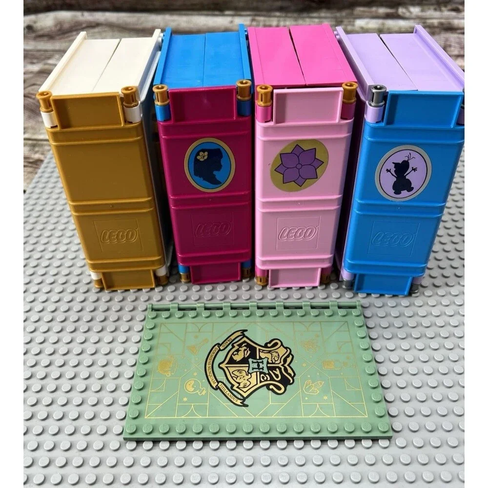 LEGO Disney Princess 4 Book Pieces: Mulan, Ariel, Elsa, Etc Storybook Adventures